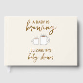 Ein Baby brütet eine Babydusche Gästebuch (Vorderseite)