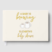 Ein Baby brütet eine Babydusche Gästebuch (Vorderseite)