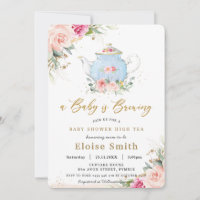 Ein Baby brütet eine Babydusche mit High Tea Party