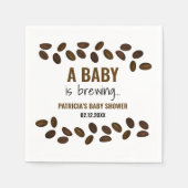 Ein Baby brütet eine Babydusche mit Kaffee Serviette (Vorderseite)