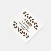 Ein Baby brütet eine Babydusche mit Kaffee Serviette (Ecke)