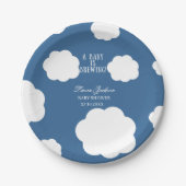 Ein Baby brütet eine Babydusche. Pappteller (Vorderseite)