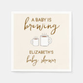 Ein Baby brütet eine Babydusche Serviette (Vorderseite)