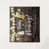 Ein Baby brütet eine Babydusche Wandteppich (Vorderseite)