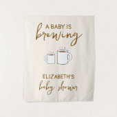 Ein Baby brütet eine Babydusche Wandteppich (Vorderseite)