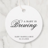 Ein Baby brütet eine elegante kalligraphische Baby Geschenkanhänger (Vorderseite)