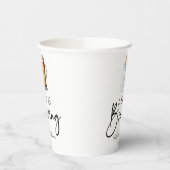 Ein Baby brütet eine Flaschengrübe-Glass-Babydusch Pappbecher (Links)