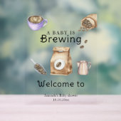 Ein Baby brütet eine Kaffee-Cup-Babydusche Acrylschild (Neutral)