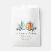 Ein Baby brütet eine Minimalistische Babydusche Geschenktütchen (Vorderseite)