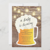 Ein Baby brütet eine neutrale Babydusche und lädt Einladung (Vorderseite)