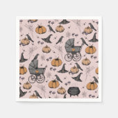 Ein Baby brütet eine Viktorianische, rosa Babytrae Serviette (Vorderseite)