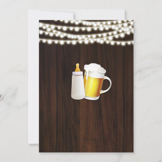 Ein Baby brütet Einladung (Rückseite)