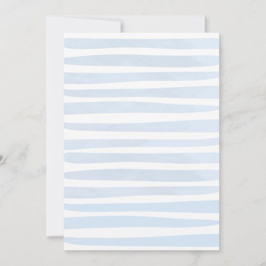 Ein Baby brütet Einladung Tee Party Babydusche (Rückseite)