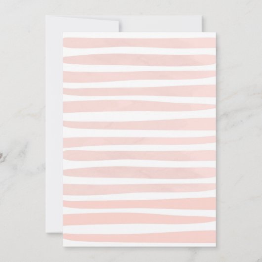 Ein Baby brütet Einladung Tee Party Babydusche (Rückseite)