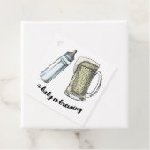 Ein Baby brütet Gefälligkeitstags Geschenkanhänger (Beispiel)