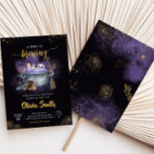 Ein Baby brütet gerade scharfe Halloween-Kinderdus Einladung