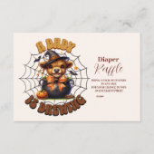 Ein Baby brütet Halloween Baby Raffle Diapper Begleitkarte (Vorderseite)