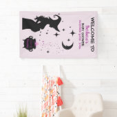 Ein Baby brütet Halloween-Babydusche. Empfang Banner (Insitu)