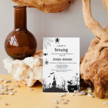 Ein Baby brütet Halloween Black Baby Dusche