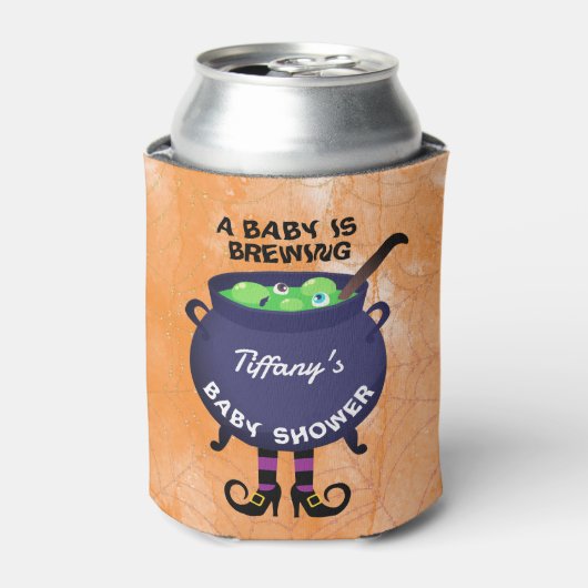 Ein Baby brütet Halloween-Kinderdusche Dosenkühler (Kanne Vorderseite)