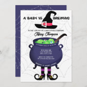 Ein Baby brütet Halloween-Kinderdusche Einladung (Vorne/Hinten)