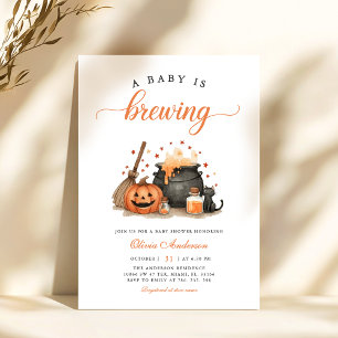 Ein Baby brütet Halloween-Kinderdusche Einladung