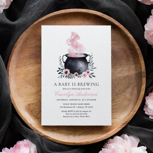 Ein Baby brütet Halloween-Kinderdusche Einladung