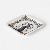 Ein Baby brütet Halloween-Kinderdusche Pappteller (Gewinkelt)