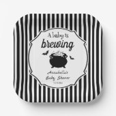 Ein Baby brütet Halloween-Kinderdusche Pappteller (Vorderseite)