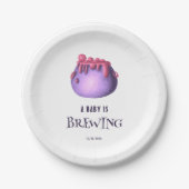 Ein Baby brütet Halloween-Kinderdusche Pappteller (Vorderseite)