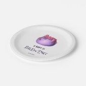 Ein Baby brütet Halloween-Kinderdusche Pappteller (Schrägansicht)