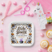 Ein Baby brütet Halloween-Kinderdusche Pappteller (Party)