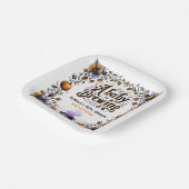 Ein Baby brütet Halloween-Kinderdusche Pappteller (Gewinkelt)