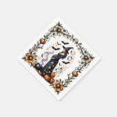 Ein Baby brütet Halloween-Kinderdusche Serviette (Ecke)