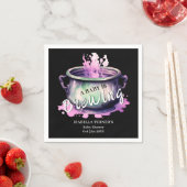 Ein Baby brütet | Halloween-Kinderdusche Serviette (Beispiel)