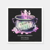 Ein Baby brütet | Halloween-Kinderdusche Serviette (Vorderseite)