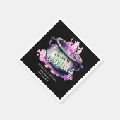 Ein Baby brütet | Halloween-Kinderdusche Serviette (Ecke)