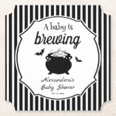 Ein Baby brütet Halloween-Kinderdusche Untersetzer (Vorderseite)