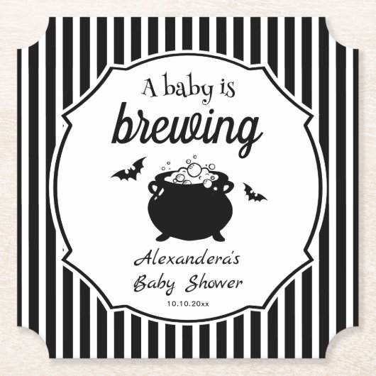 Ein Baby brütet Halloween-Kinderdusche Untersetzer (Vorderseite)