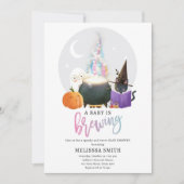 Ein Baby brütet Halloween-Spooky-Babydusche Einladung (Vorderseite)