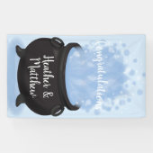 Ein Baby brütet Hexendusche Gothic Blue Banner (Horizontal)