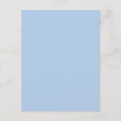 Ein Baby brütet Hexendusche Gothic Blue Begleitkarte (Rückseite)