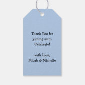 Ein Baby brütet Hexendusche Gothic Blue Geschenkanhänger (Rückseite)