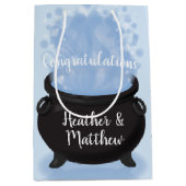 Ein Baby brütet Hexendusche Gothic Blue Mittlere Geschenktüte (Vorderseite)