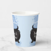 Ein Baby brütet Hexendusche Gothic Blue Pappbecher (Links)