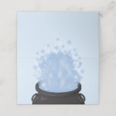 Ein Baby brütet Hexendusche Gothic Blue Platzkarte (Außenseite Aufgefaltet)