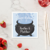 Ein Baby brütet Hexendusche Gothic Blue Serviette (Beispiel)