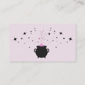 Ein Baby brütet Hexenduschendusche-Windeln Begleitkarte (Rückseite)