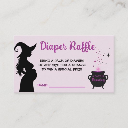 Ein Baby brütet Hexenduschendusche-Windeln Begleitkarte (Vorderseite)