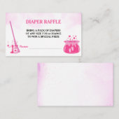 Ein Baby brütet Hexenduschendusche-Windeln Begleitkarte (Vorne/Hinten)